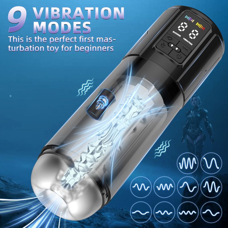 Masturbation Cup Electric Fully Automatic Masturbation Cup Male Masturbation Sucking Vibration Adult Sex Toys Male Aircraft_voghion.com