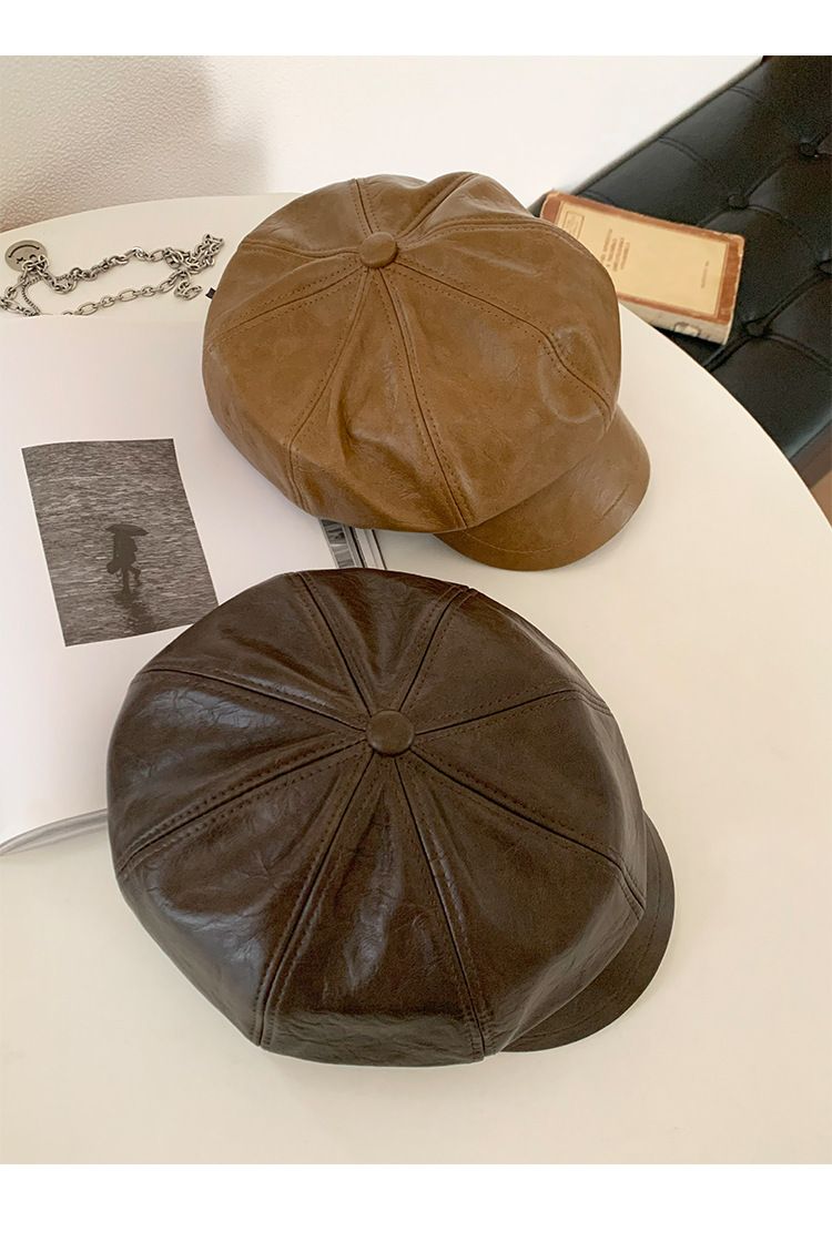 Duckbill Beret 2025 Herbst/Winter Neue achteckige Damenmütze_voghion.com