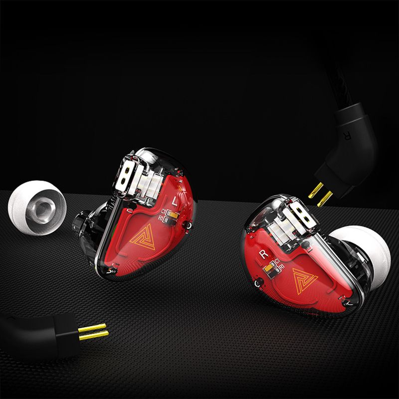 QKZ 3,5 mm empfindlicher, leichter, kabelgebundener High-Fidelity-VK5-Stereo-Sport-In-Ear-Gaming-Ohrhörer mit Geräuschunterdrückung zum Laufen_voghion.com