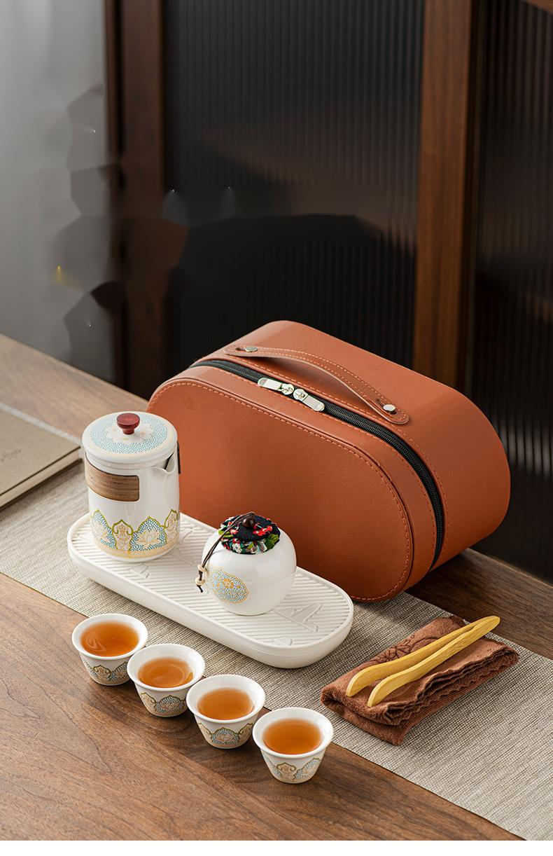 Portable Travel Outdoor Kung Fu Tea Set, Kuaike Cup, Chinese Business Gift_voghion.com