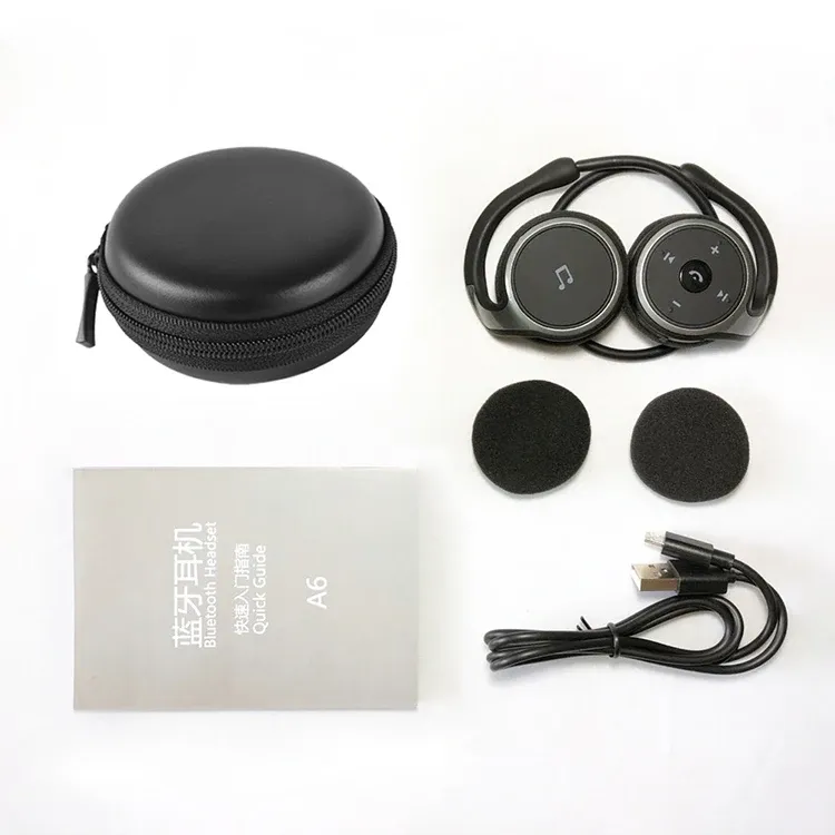 Arikasen A6 Ohrhörer On-Ear Komfortables kabelloses Kopfhörermikrofon Tiefe Bässe 3D-Stereo-Sound Bluetooth 5.0-Headset_voghion.com