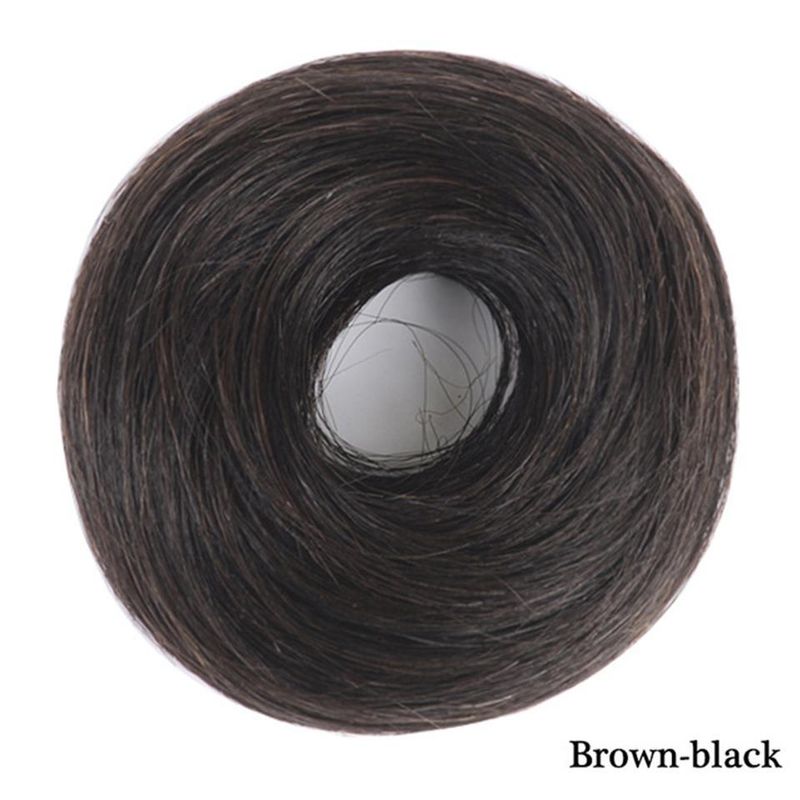 Parūka Savienojuma Matu aplis Dabīgs pūkains Savienojuma Elastīgs matu aplis Ķīmiskās šķiedras matu aplis Bracteate savienojuma galva_voghion.com