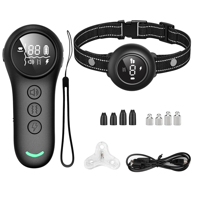 Dog Barking Stopper, Remote Control, Rechargeable, Waterproof, Smart Dog Trainer_voghion.com