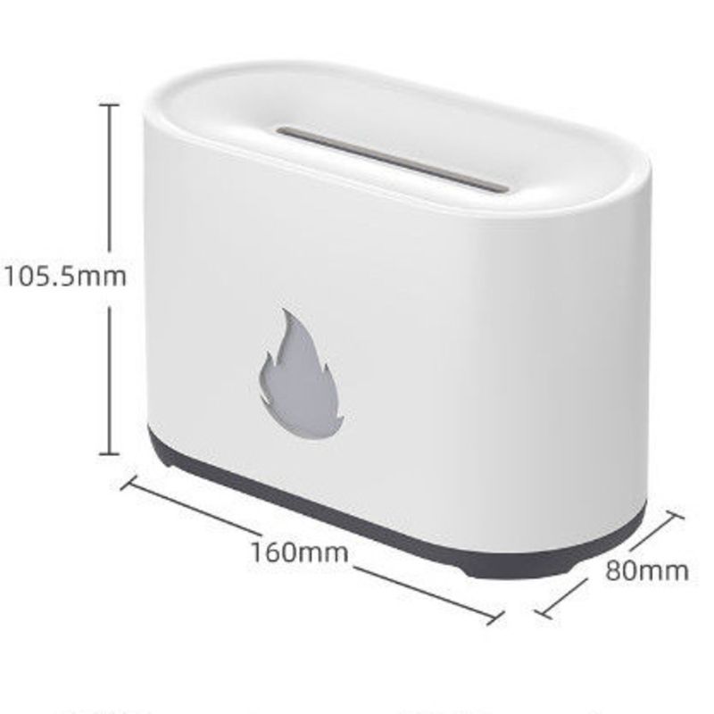 Nordic Minimalist Style Simulated Flame Aromatherapy Humidifier Multifunctional Bluetooth Speaker Bedside Atmosphere_voghion.com