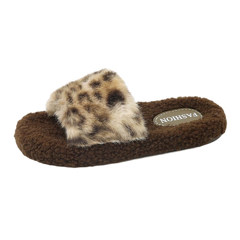 Peluche ispessito con stampa leopardata in stile coreano per donna, abbigliamento da esterno, caldo, autunno e inverno, camera da letto di casa,_voghion.com