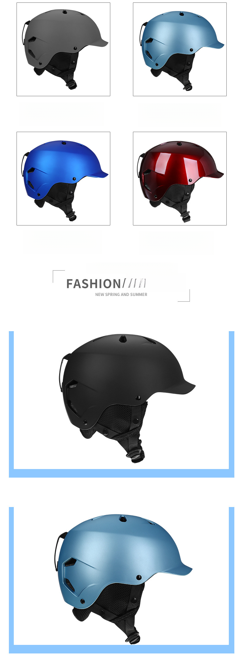 Νέο κράνος σκι μόδας, σκέιτμπορντ, πατινάζ με ρόλερ, επαγγελματική ασφάλεια για υπαίθρια αθλήματα_voghion.com