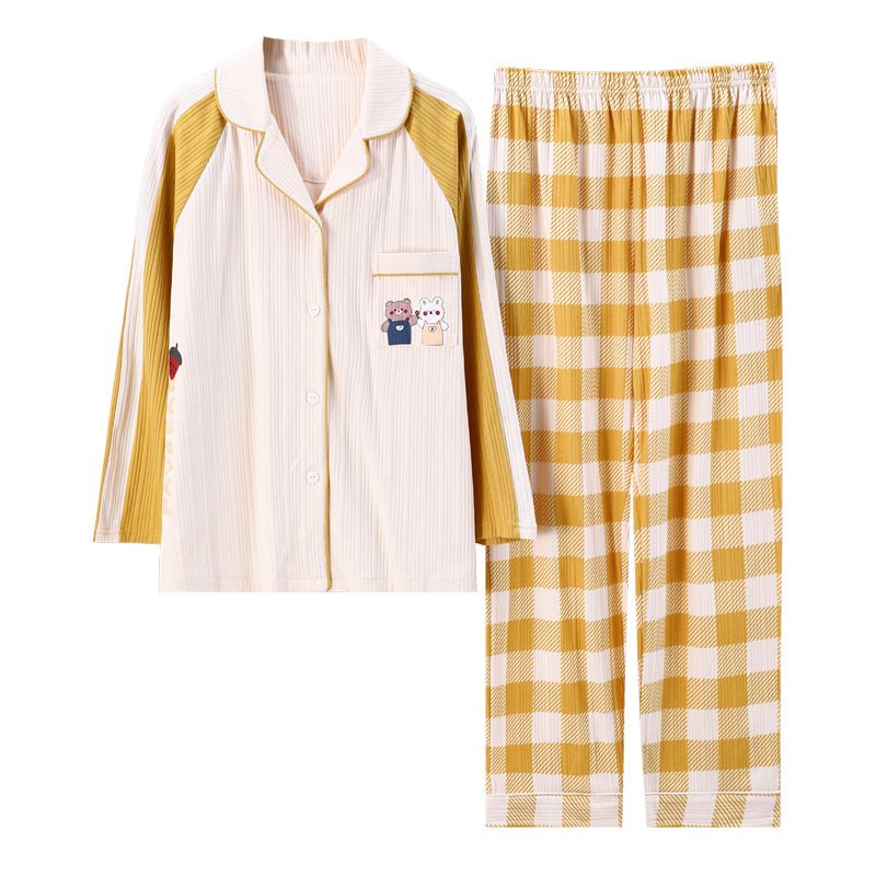 Autumn winter new women's cardigans, pajamas, cotton casual loose long sleeves, plus size, spring and autumn fashionable_voghion.com