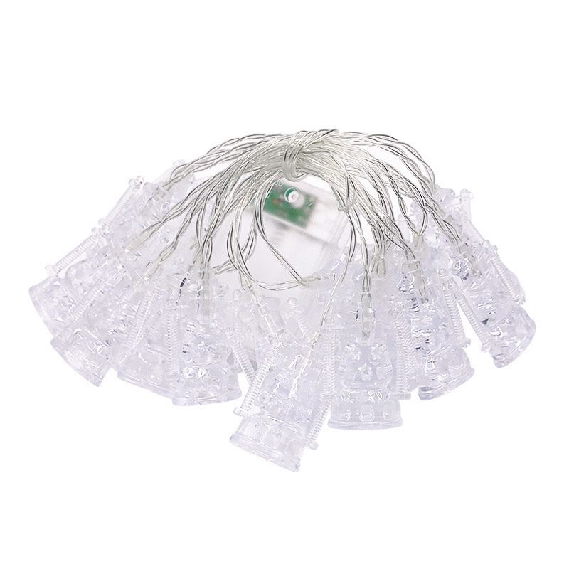 Cross-Border LED String Festival Decoration Colorful Star Accompanying Moon Flashing Lights Wholesale_voghion.com