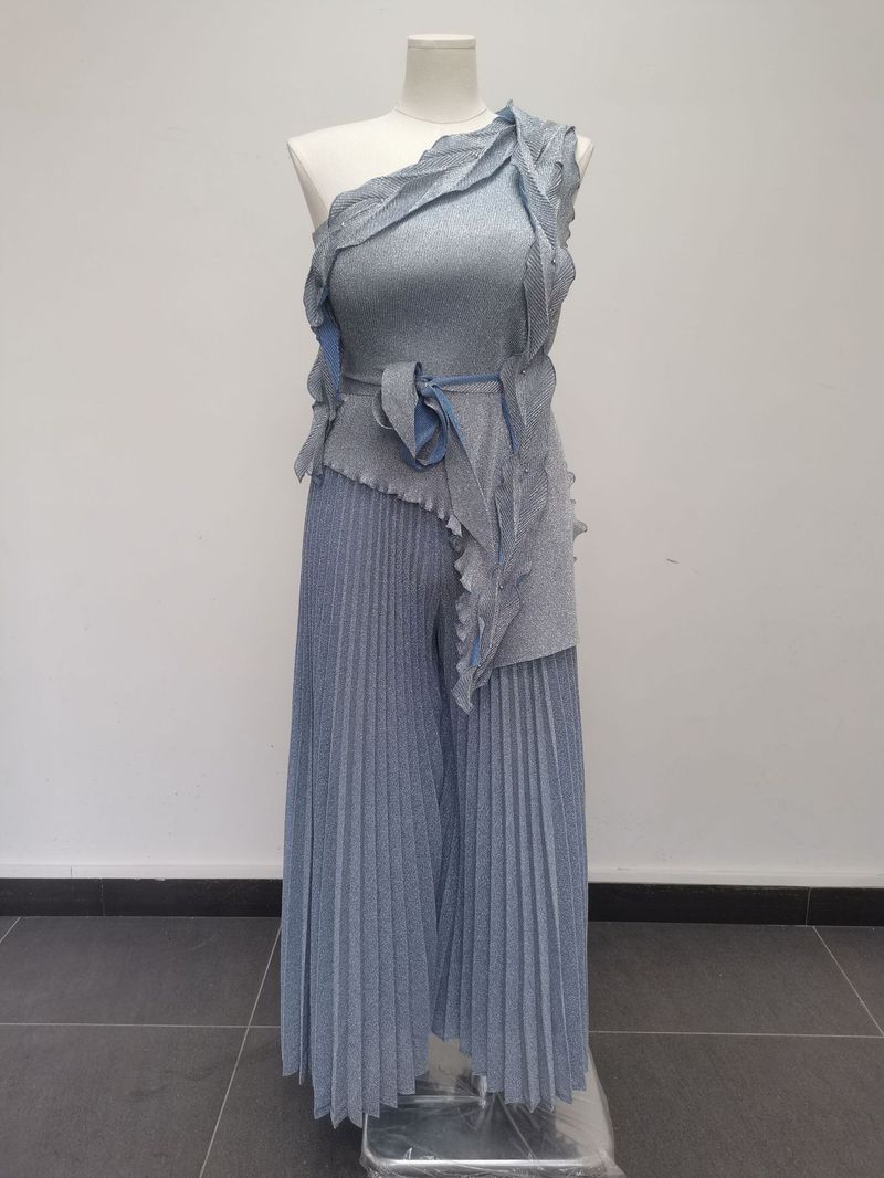 Women's Clothing Banquet Off Shoulder Light Luxury High End Dress Two Piece Suit_voghion.com