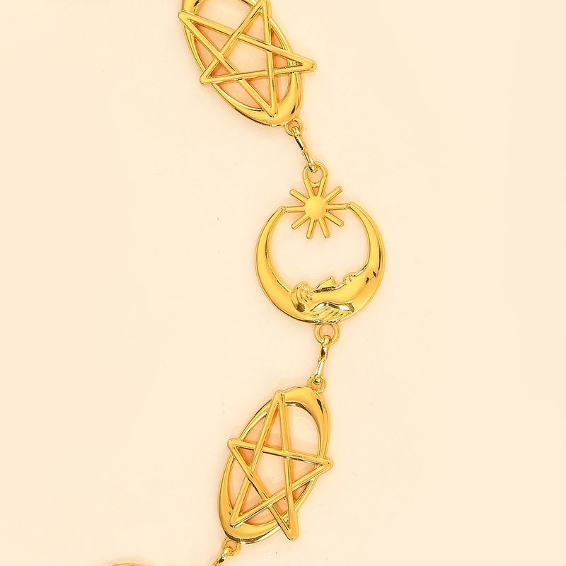 Catena versatile per vita in metallo di alta qualità Moon Hollow per abiti casual_voghion.com