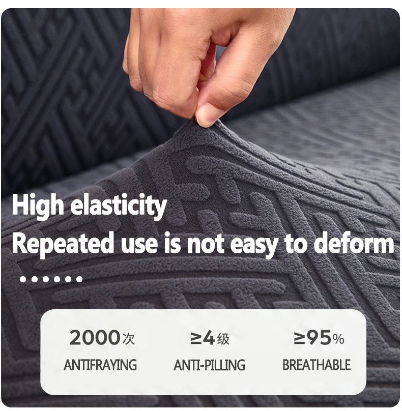 Premium Stretch Jacquard Sofa Covers, Full Coverage Slip-Resistant Protectors For Single/Double/Three-Seater Couches, Modern Striped Design_voghion.com