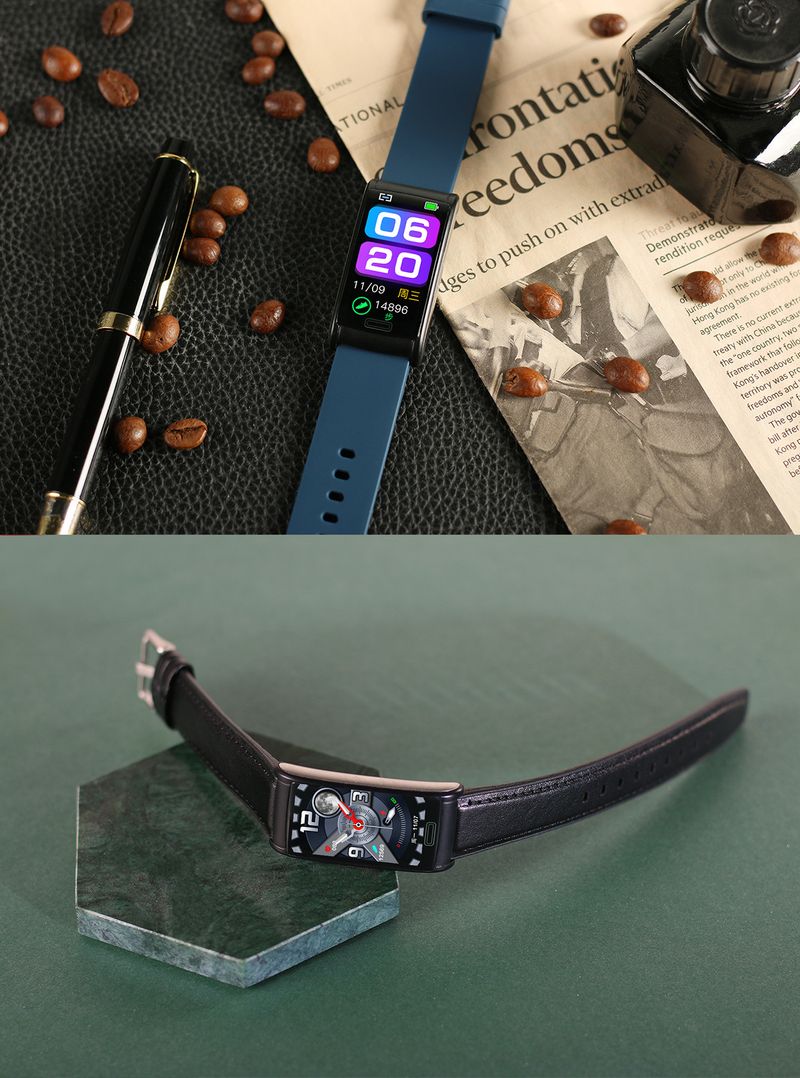 Smart Watches E600 Smart Watch ECG+PPG Non Invasive Blood Sugar, Blood Oxygen, Heart Rate And Blood Pressure Monitoring Weather Sports Step Counting_voghion.com