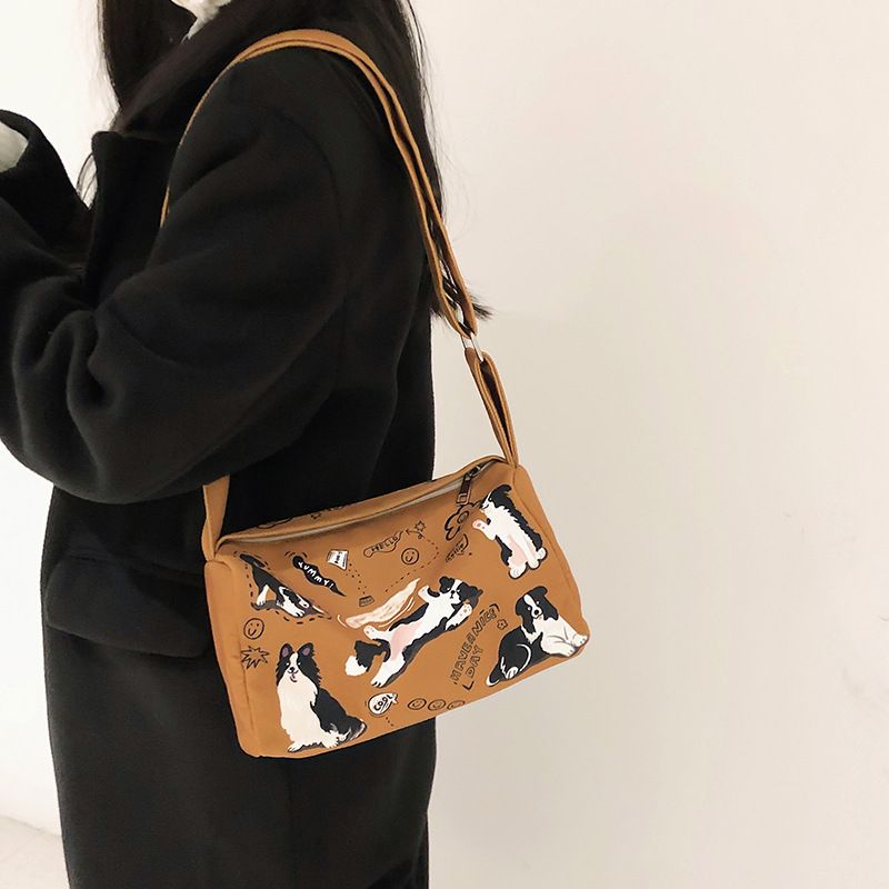 Bag for women 2024 new spring and summer versatile crossbody, high-end texture, niche printing, popular fabric small_voghion.com