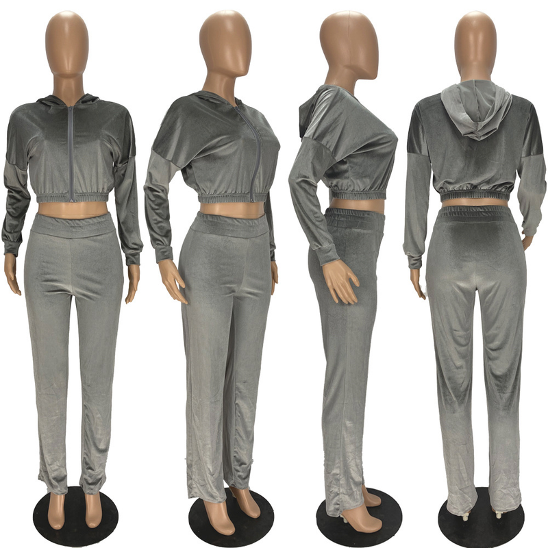 Tailleur pantalone dritto da donna in cashmere con cerniera_voghion.com