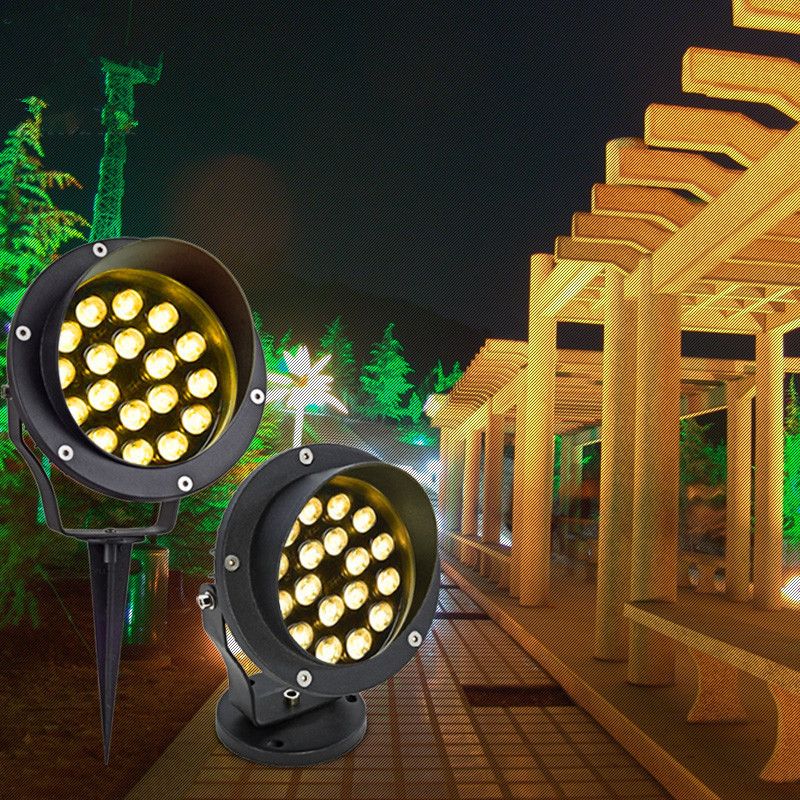 LED-trädgårdsbelysning utomhus 3W-lampor bakgrundsbelysning trädbelysning landskapsspotlights vattentät för uteplats gräsmatta pool gård garage trädgård_voghion.com