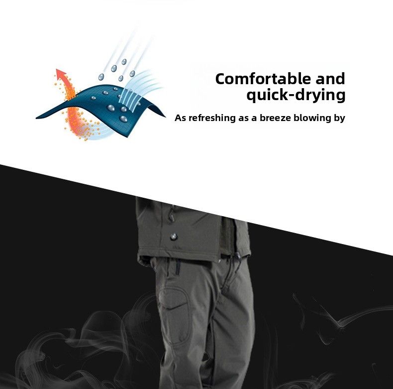 Bird Cold-Proof Soft Shell Jacket Men Hiking Waterproof Windproof Thickened Outdoor Warm Fleece Pants_voghion.com