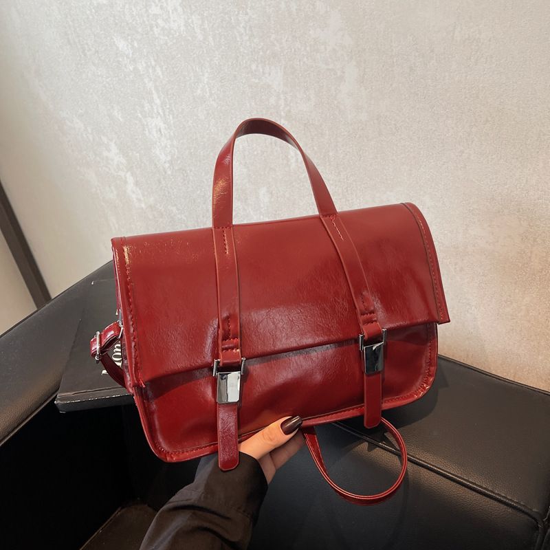 Borsa a tracolla versatile, di grande capacità, alla moda minimalista, per donna, autunno inverno 2024, nuova ed elegante._voghion.com