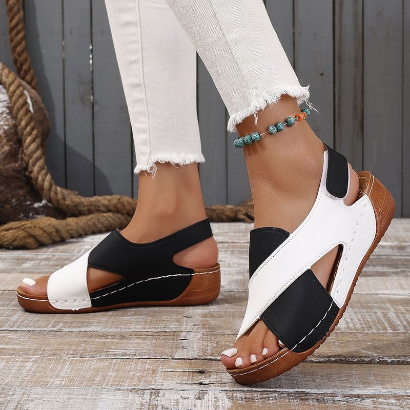 Sandals Women's New Muffin Thick Bottom Casual Open-toe Beach Sandals_voghion.com