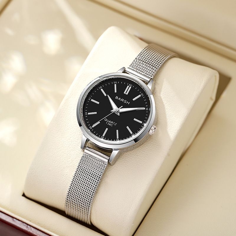 Nuovo orologio da donna con cinturino in maglia semplice, stile femminile, per studenti maschi, feste, nicchia, orologio da polso di fascia alta con senso estetico_voghion.com