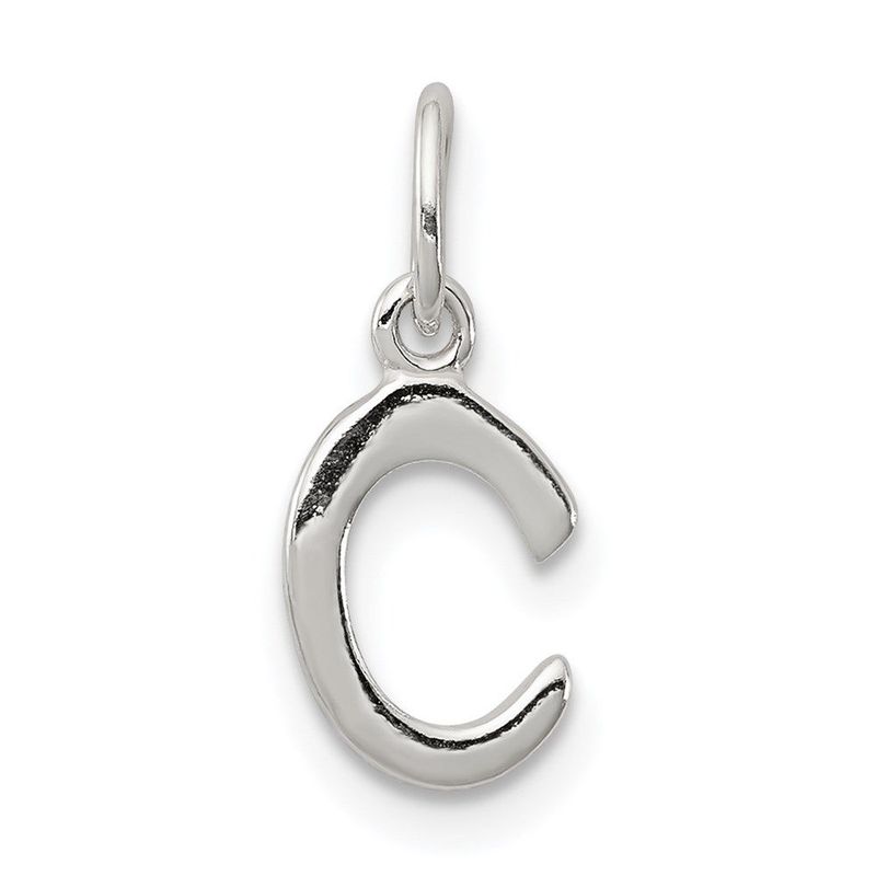 Sterling Silver Letter C Initial Charm_voghion.com