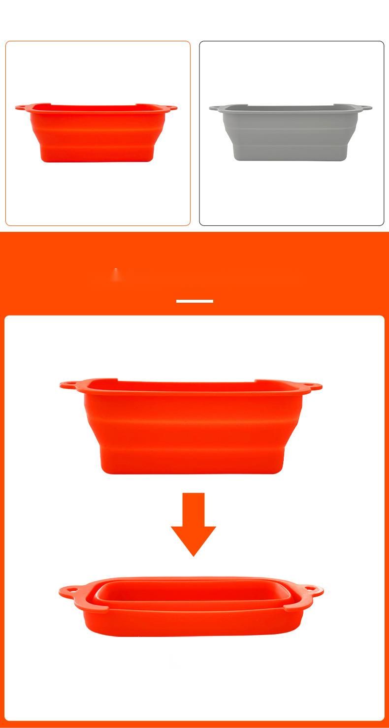 Contenitore per raccolta grasso in silicone, contenitore per raccolta grasso pieghevole per barbecue in pietra nera_voghion.com