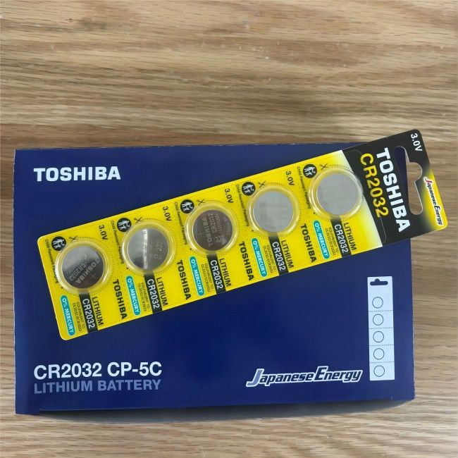 new Arrival Toshiba CR2032 Cell 3V Lithium Manganese Button Battery 5-Pack_voghion.com