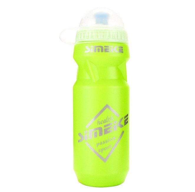 Fahrrad-Trinkflasche, Sport-Trinkflasche für Mountainbike-Sport, mit Staubschutzhülle, PC, einfarbige Kunststoff-Trinkflasche + Trinkflaschenhalter_voghion.com