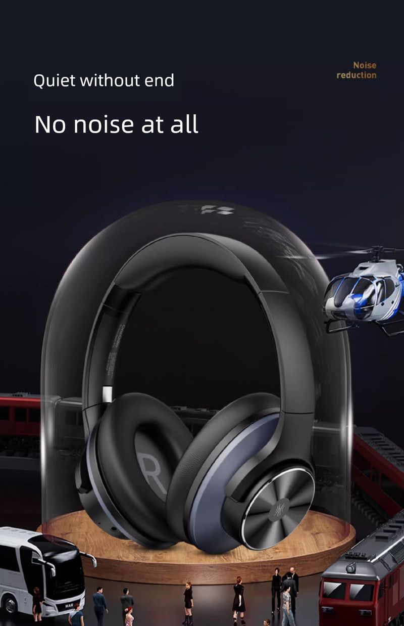 Ακουστικά Bluetooth με μείωση θορύβου Burmester, ασύρματα ακουστικά με δυνατότητα στερέωσης στο κεφάλι, μουσική, ποιότητα ήχου HiFi, ANC ενεργά με μικρόφωνο_voghion.com