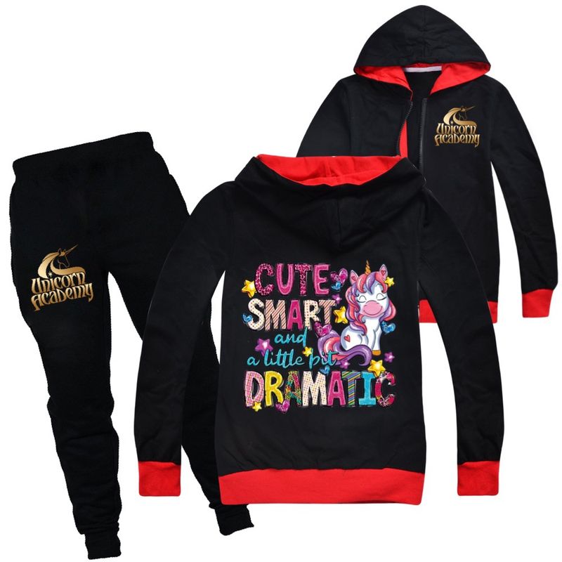 Academy Unicorn Cappotto primaverile e autunnale Cardigan per bambini con cerniera Set 3011_voghion.com