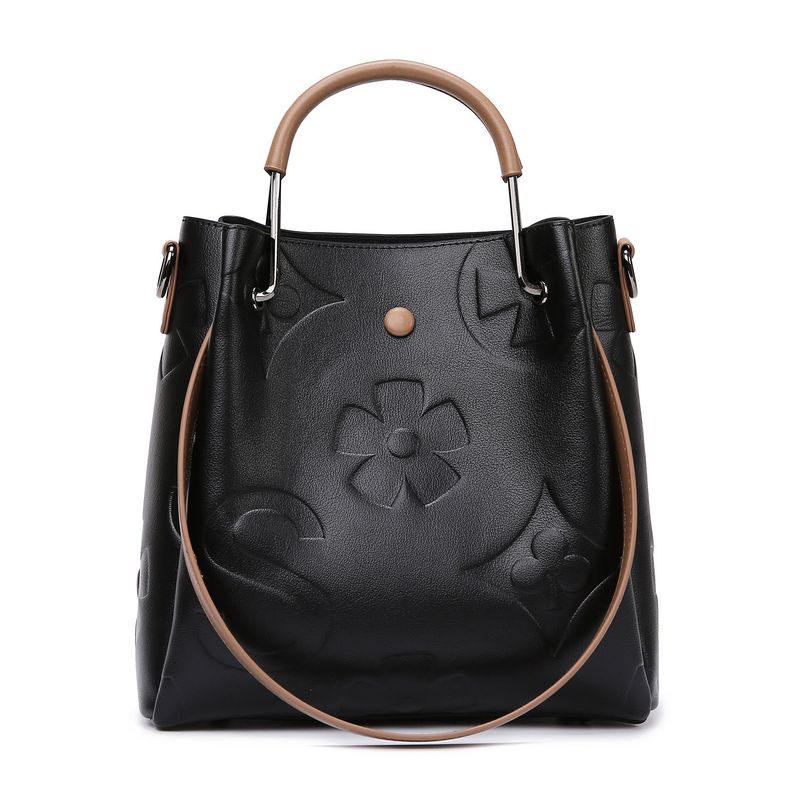 Fashionable and atmospheric tote 2024 new crossbody women's large capacity bucket bag single shoulder handbag_voghion.com