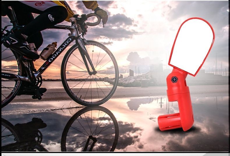 Bicycle Rearview Mountain Bike Reversing Reflector Convenient Installation Large Field Of View Wide Angle Rotatable_voghion.com