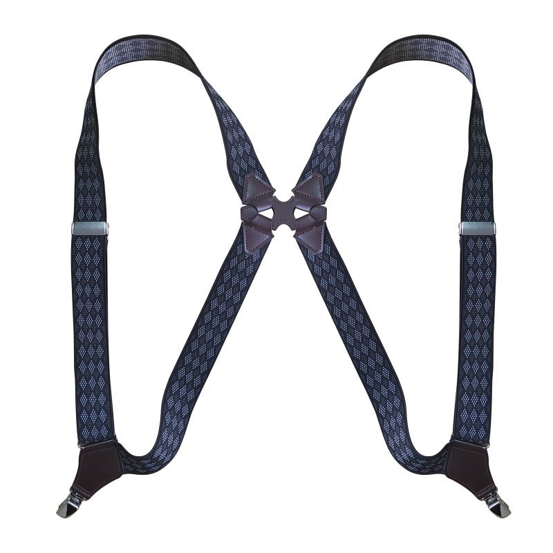 VOOTHOST Hip-Clip Suspenders For Men Heavy Duty Big Tall 3.5cm 2 Clips Adjustable Elastic Trouser Braces Strap Belt Gifts For Dad Husband VB233_voghion.com