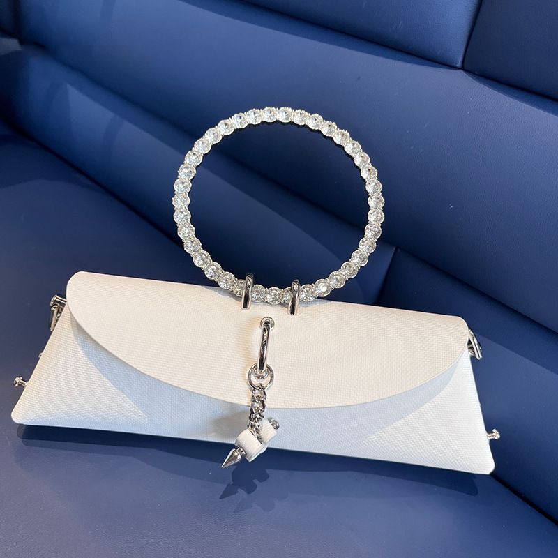 Damen Abendtasche mit Strasssteinen 2024 Guangzhou Designer Geldbörse Runder Ring Handtasche Einzelne Schulter Crossbody Tasche_voghion.com