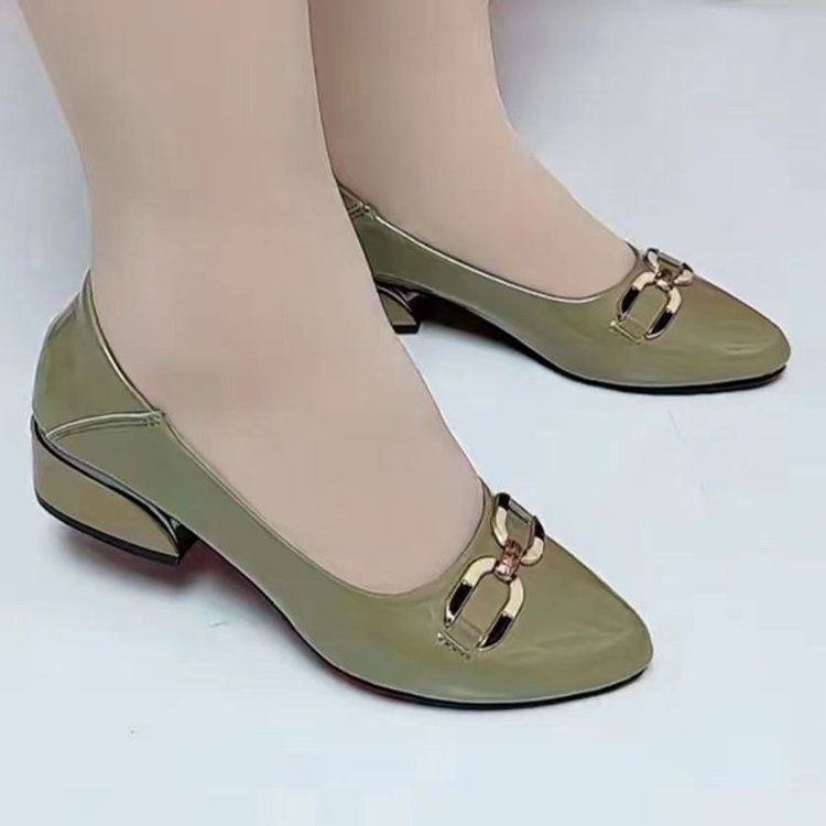 Arbeitsschuhe für Damen, weiche Sohle, verschleißfest, helles Leder, kleine Lederschuhe für Damen, spitze, bequeme Damenschuhe_voghion.com