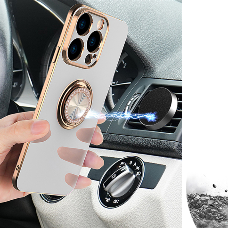 Geeignet für iPhone 15 Handyhülle galvanisierter Ringschutz_voghion.com