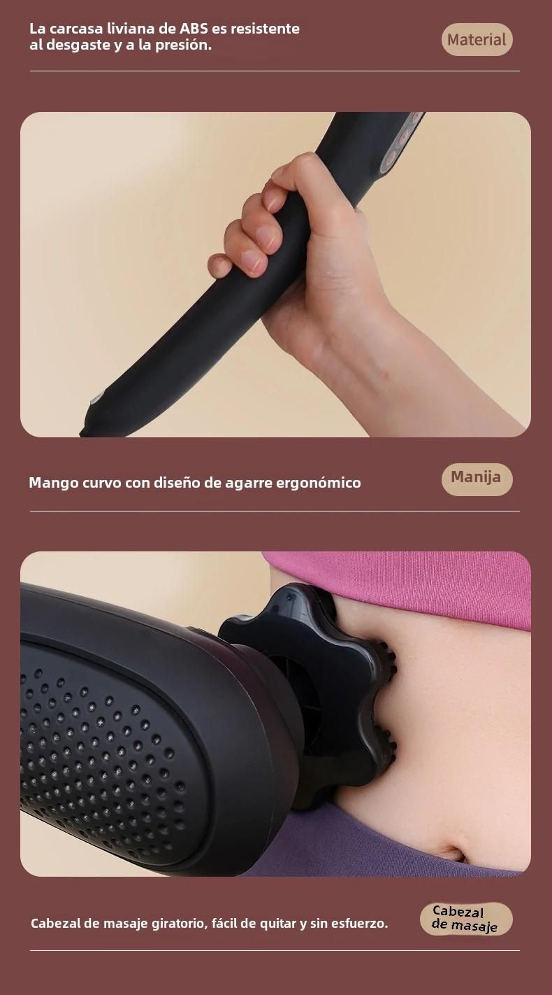 Elektrisches Haarmassagegerät, Halswirbel, Taille, Rücken, Handvibrationsinstrument für die Körperbeziehung, Baumwolle und_voghion.com