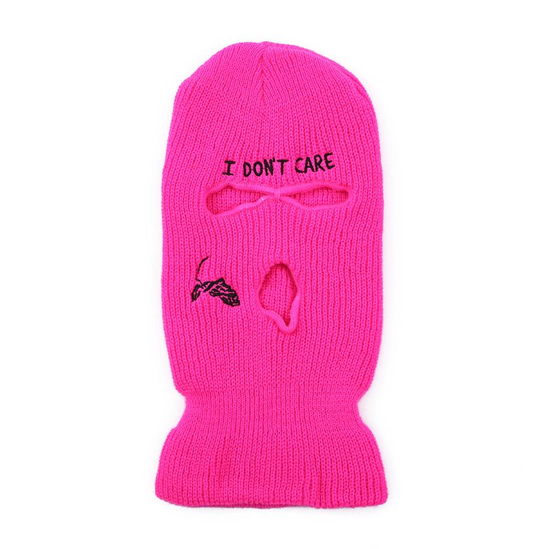 Driegats gebreide muts voor mannen en vrouwen, warme wollen letters, gehoorbescherming, fietsmuts voor volwassenen, veelkleurig, groothandel, koepel_voghion.com