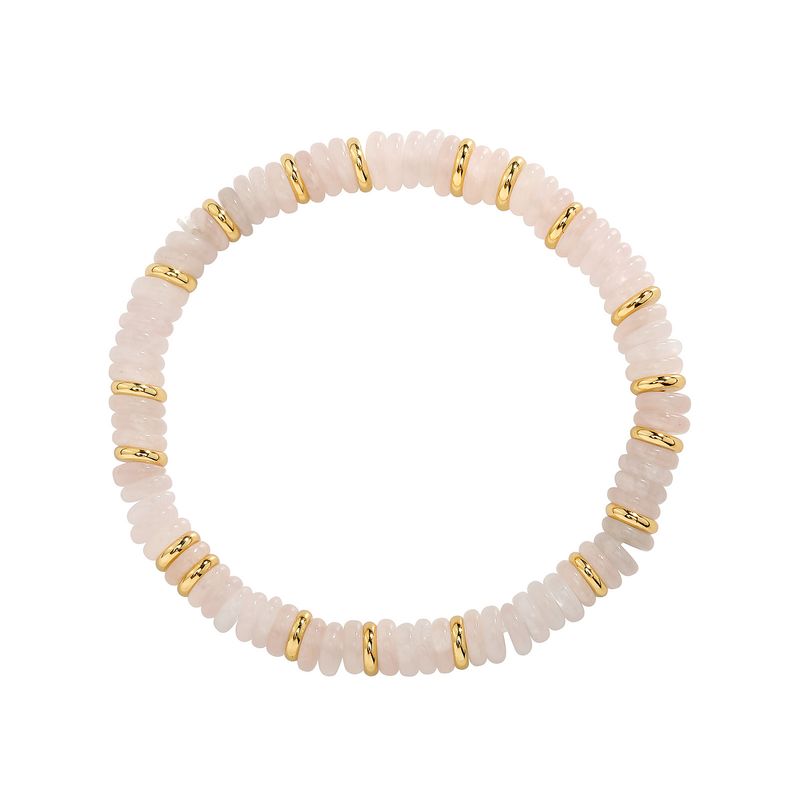 Colliers en pierre naturelle pour femmes, collier de perles léger et luxueux, plaqué or véritable, perle de niche, bracelet simple haut de gamme_voghion.com