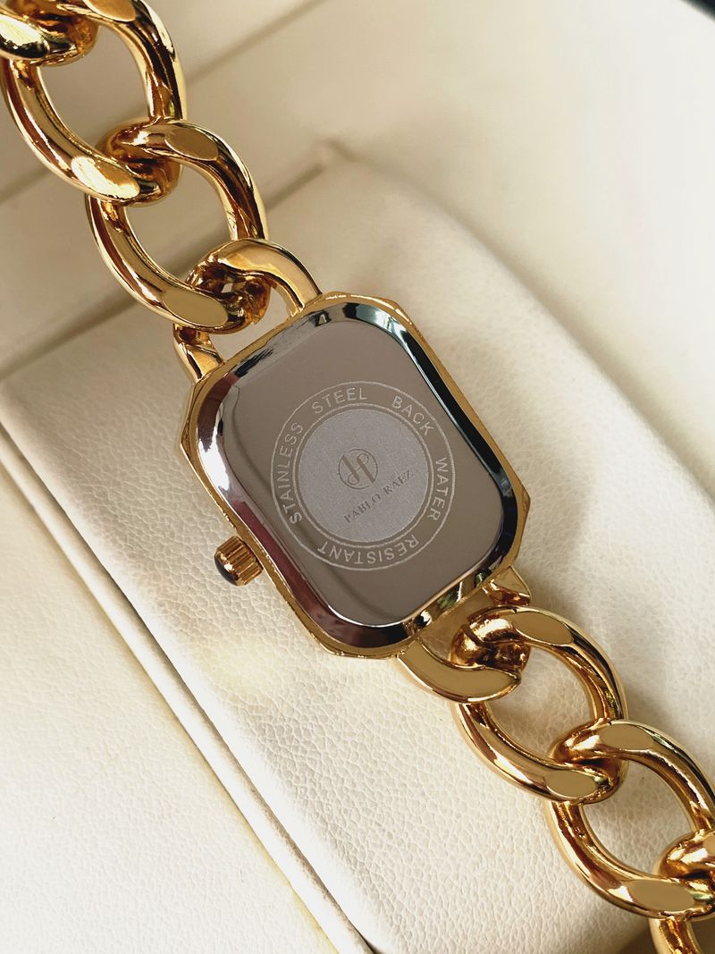 Mode Damenuhr Retro Leichte Luxusmode Kleine Golduhr Nischenquarzuhr Strass Ins Wind Temperament Vielseitig_voghion.com