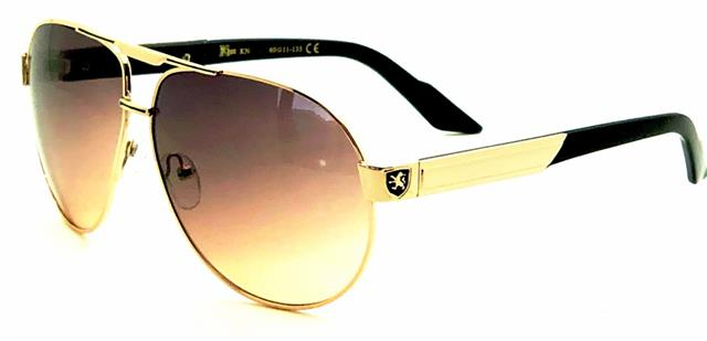 GAFAS DE SOL PILOTO DE DISEÑADOR KHAN L GRANDE NEGRO RETRO UV400 GRANDE HOMBRE MUJER NIÑOS_voghion.com