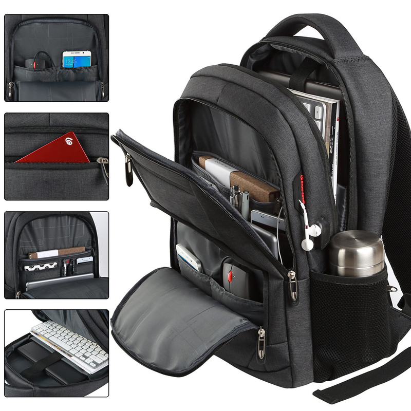 mochila de computador mochila masculina grande capacidade multifuncional viagem notebook bolsa de computador empresarial_voghion.com