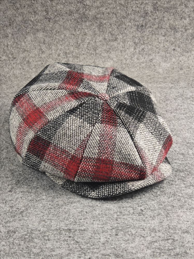 Offre spéciale 2024 printemps automne et hiver casquettes gavroche hommes femmes motif à carreaux béret en laine papa feutre lierre casquette homme grande taille octogonale_voghion.com