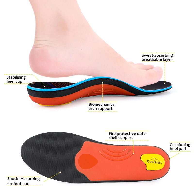 Solette di supporto per arco plantare per fascite plantare per uomo e donna Inserti ortopedici per scarpe Piede piatto -_voghion.com