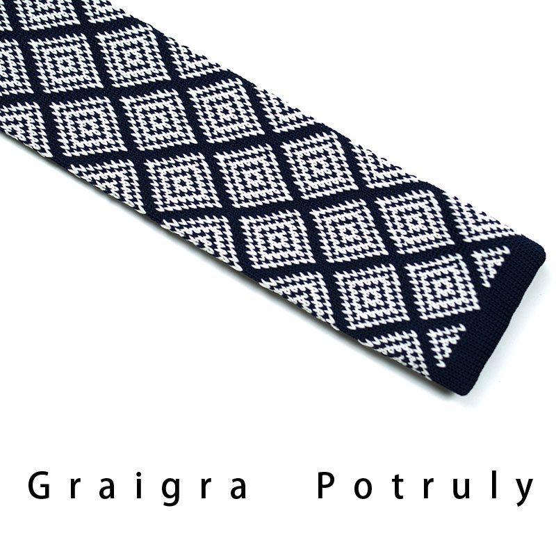 Men's Ties & Handkerchiefs style ethnic style coffee color yellow gray dark green width 6CM men's knitted tie_voghion.com