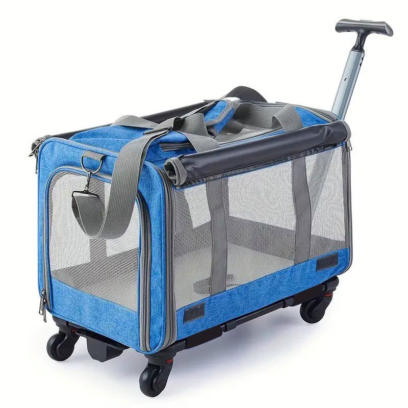 Mehrzweck-Tragetasche für Haustiere, tragbar, für unterwegs, für Katzen und kleine Hunde, Trolley-Tasche_voghion.com