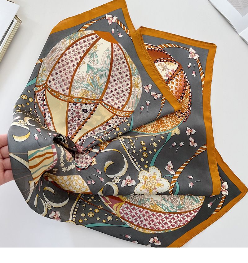 2024 Primavera/Estate Nuovo Stile Seta Piccolo Quadrato Asciugamano Cinghia Mongolfiera Versatile Foulard Cravatta Capelli Sciarpa_voghion.com