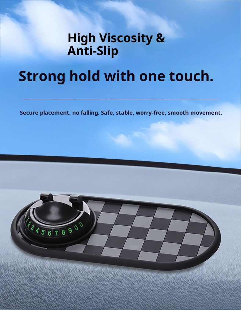 Xiaodeng Small Deng Factory Direct Car Anti-Slip Dashboard Rotatable Phone Holder Navigation Aromatherapy Ornament Storage Mat_voghion.com