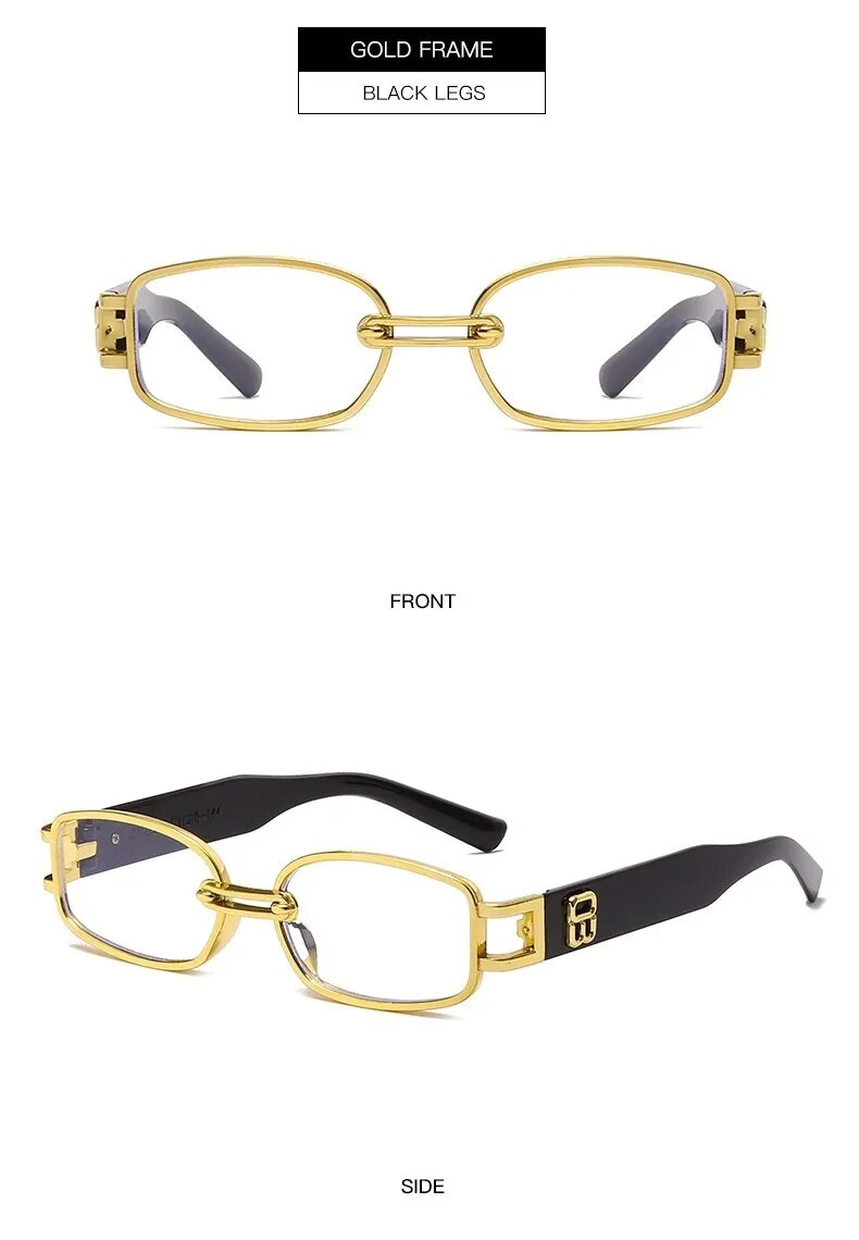 Mood Meeste Päikeseprillid Bränd Disainer Vintage Mees Punk Päikeseprillid Meeste Mood Väikesed Ristküliku Varjud UV400 Gafas de sol_voghion.com