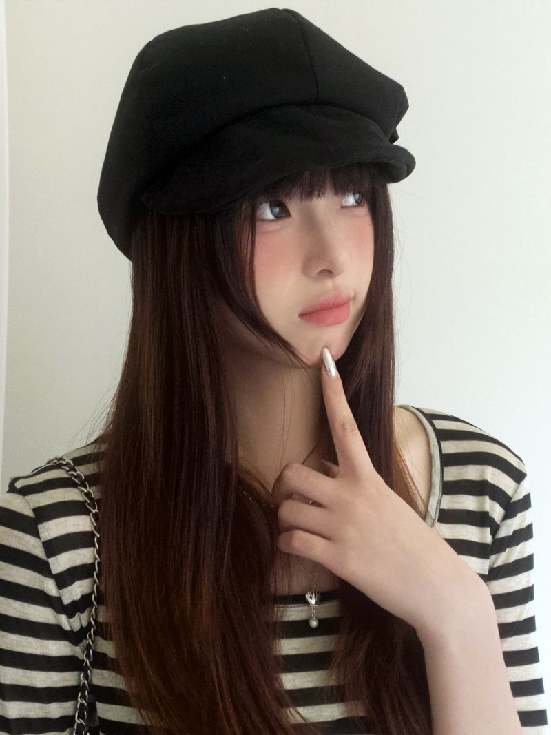 Béret à nœud pour femme automne/hiver 2025, nouveau, élégant et polyvalent_voghion.com