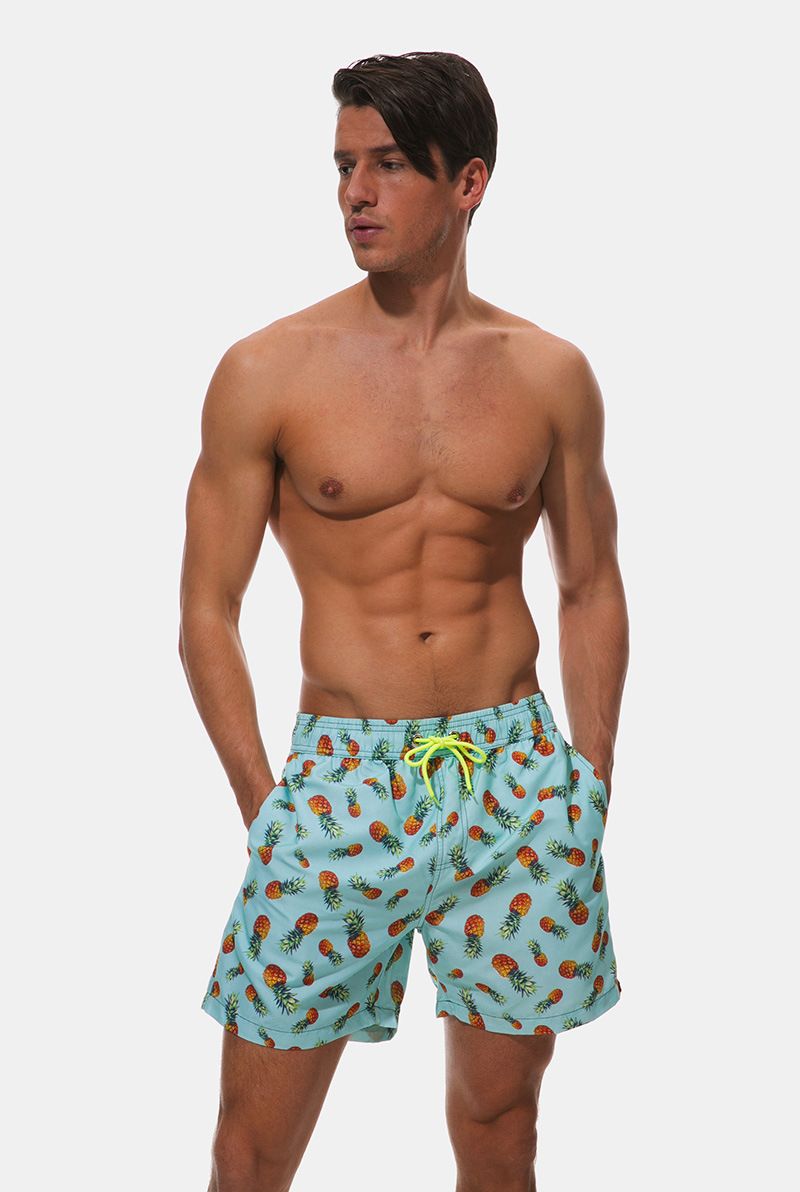 Herrenbekleidung Lockere, lässige Vierpunkt-Strandhose_voghion.com